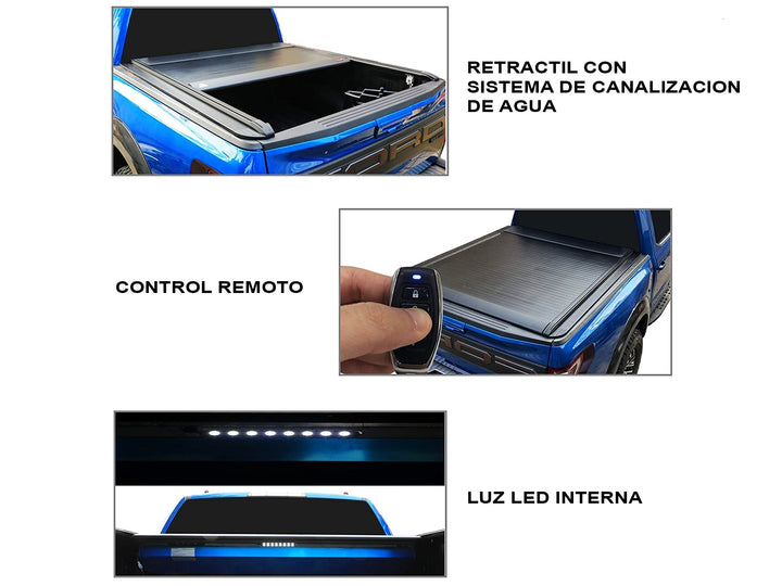 Tapa Dura en Aluminio Electrica para Dodge Ram 2011-2025