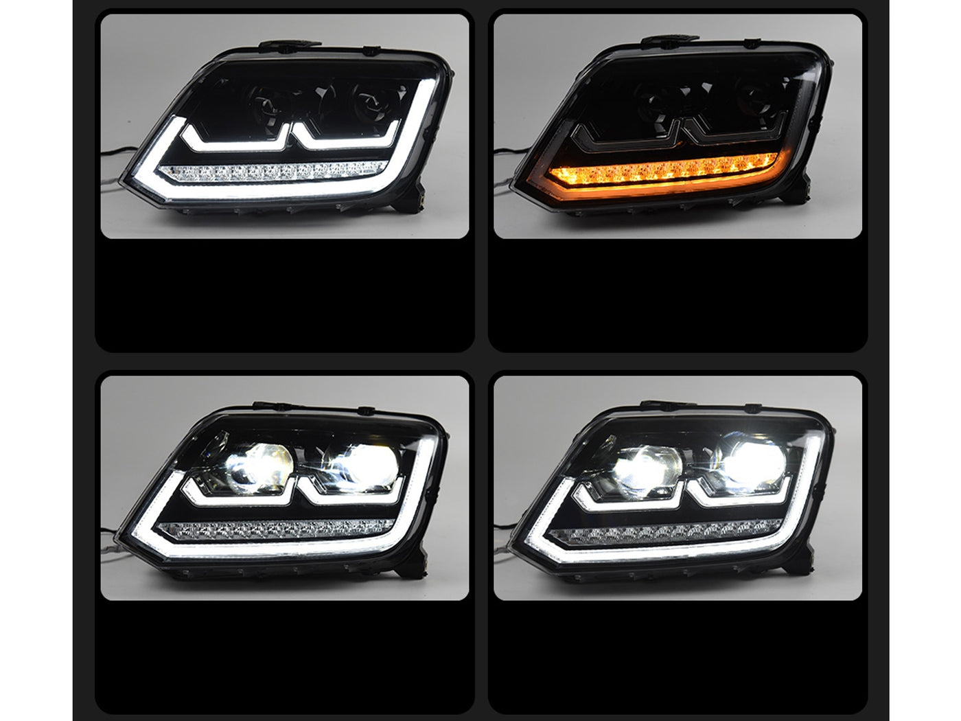 Farolas Led Drl Tipo Sport para Volkswagen Amarok 2010-2023