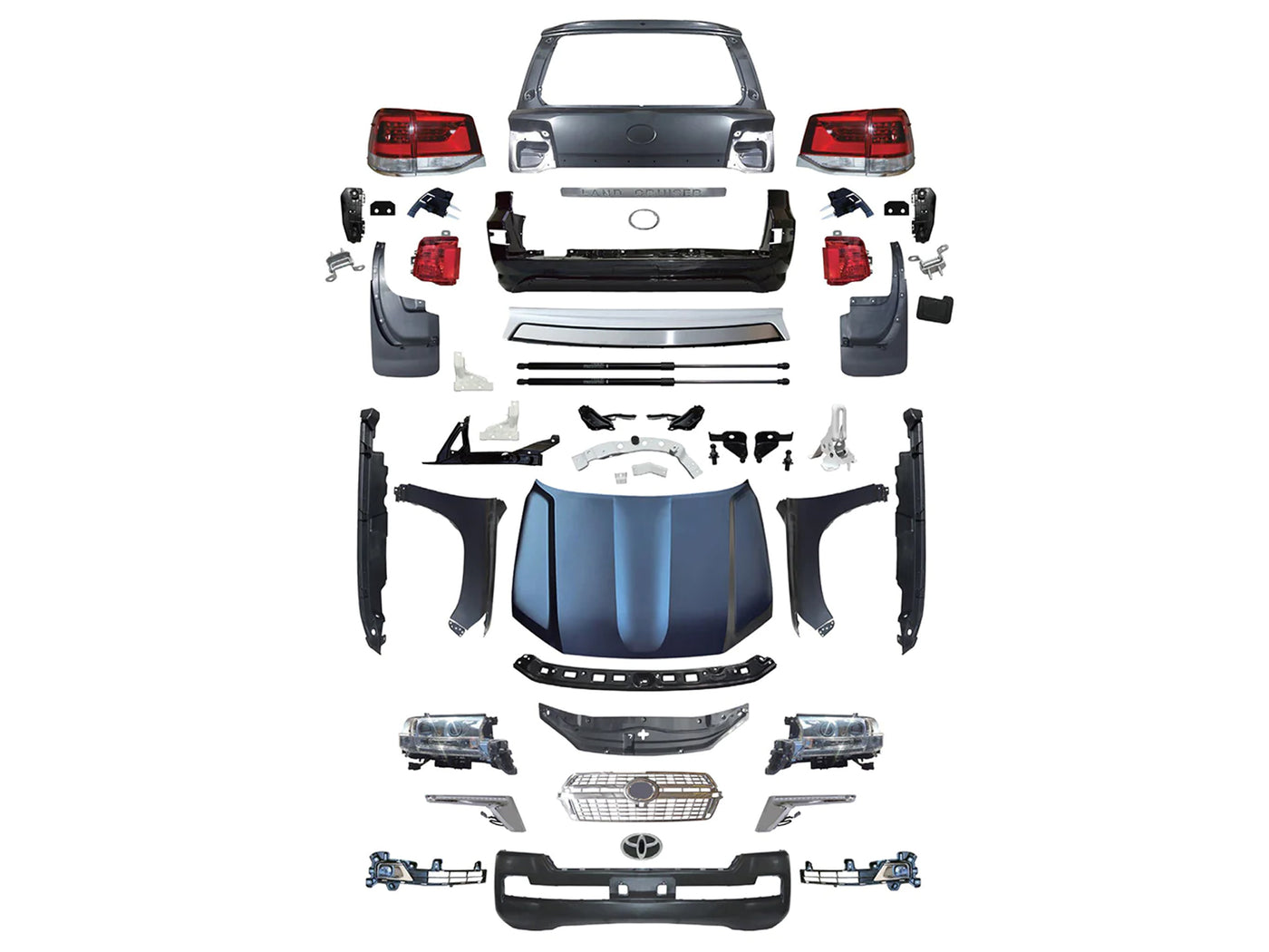 Body Kit de Conversión para Toyota Land Cruiser Lc200 2008-2016 a 2021