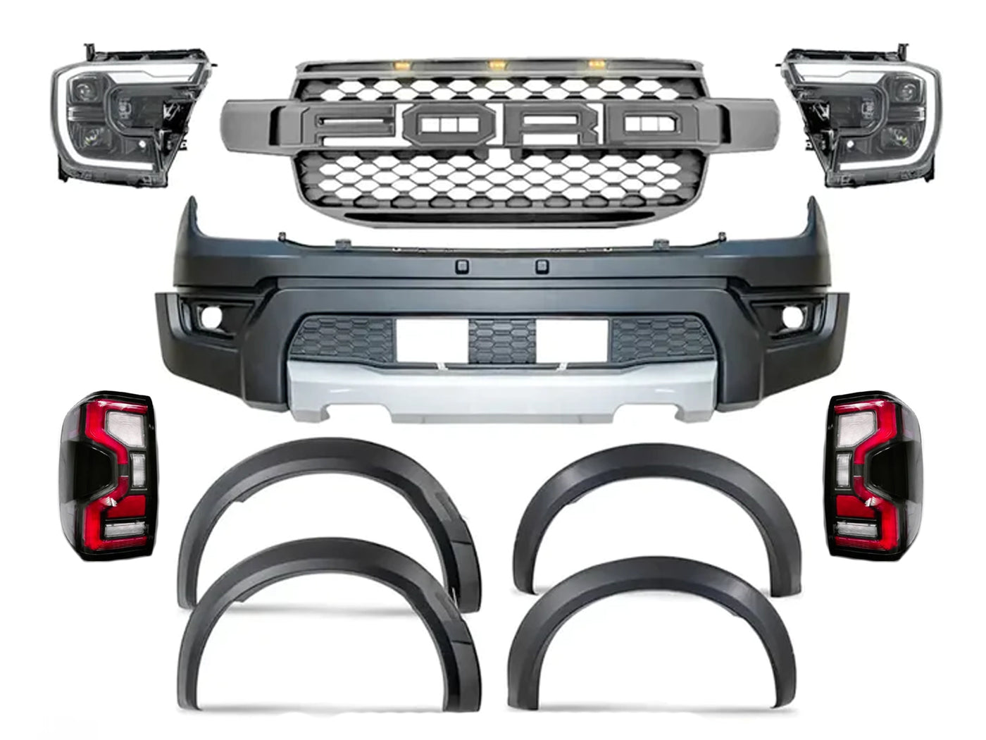 Body Kit de Conversion para Ford Ranger 2024-2025 a Raptor