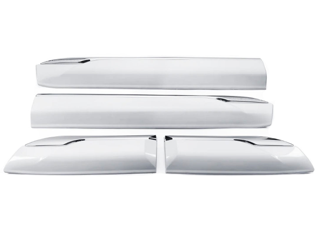Boceles Laterales de Puertas Blanco y Cromado para Toyota Land Cruiser Lc300 2022-2026