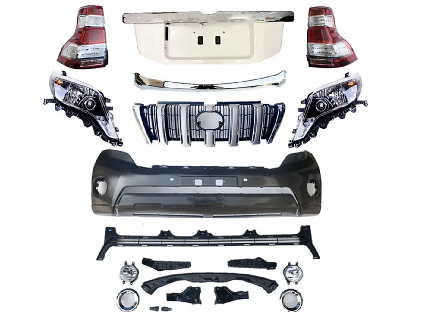 Body Kit de Conversión para Toyota Prado 2010-2013 a 2017 Vx