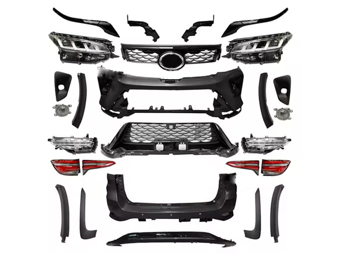 Body Kit de Conversion para Toyota Fortuner 2017-2024 a GR Sport