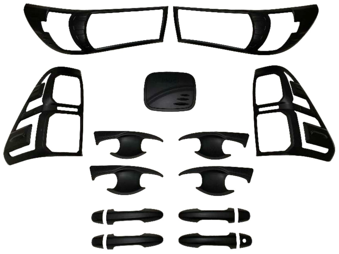Kit de Accesorios Decorativos Negro Mate para Toyota Hilux 2021-2026