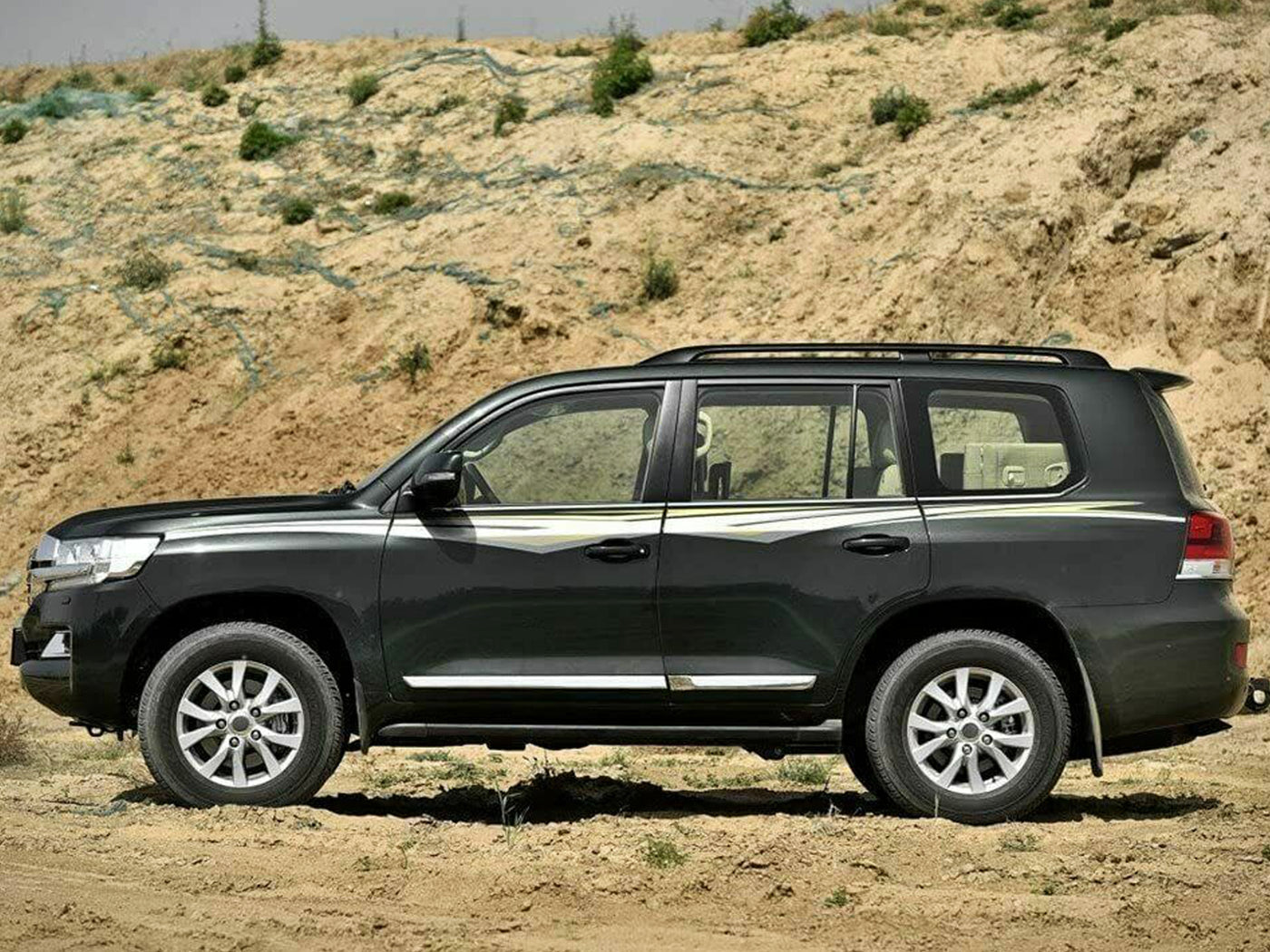 Barras de Techo Laterales para Toyota Land Cruiser Lc200 2008-2021
