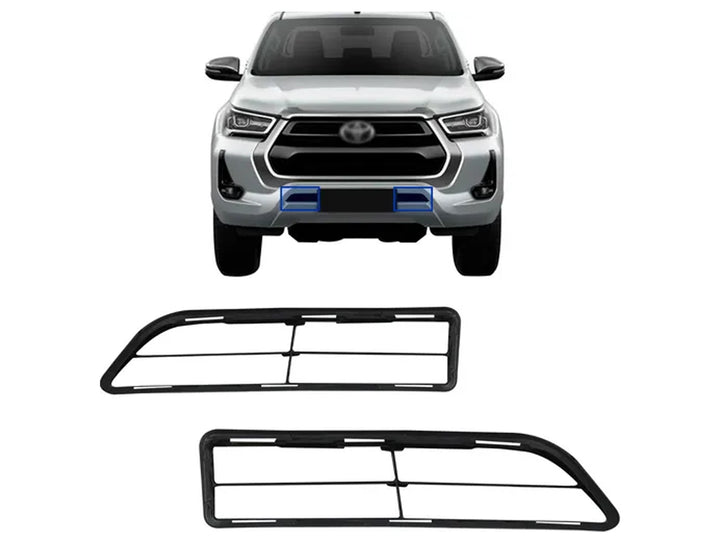 Rejillas Inferiores de Bomper Delantero para Toyota Hilux 2021-2026