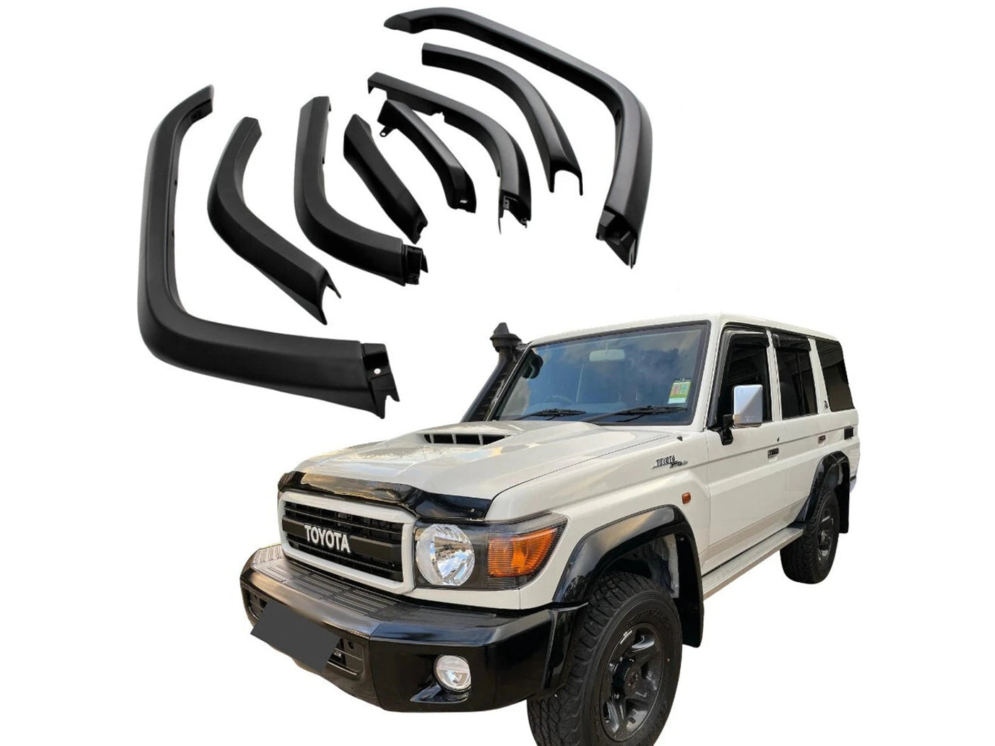 Ampliaciones Lisas en Abs para Toyota Land Cruiser Series 70-71-76-77-78-79