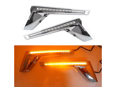 Pestañas Led Drl Delanteras para Toyota Land Cruiser Lc200 2016-2021