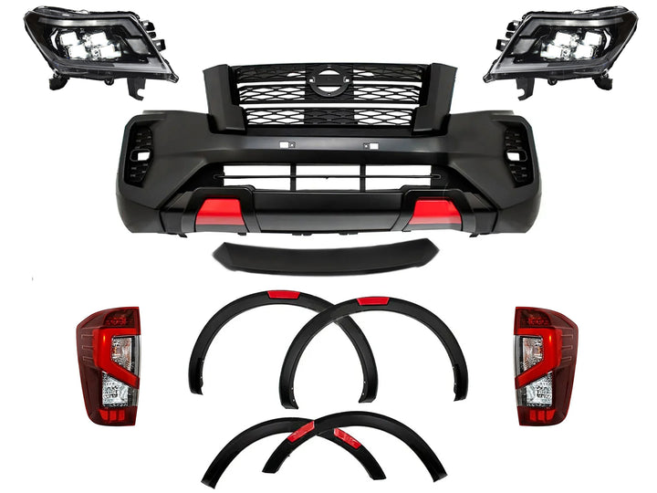 Body Kit de Conversion para Nissan Frontier 2016-2021 a Pro-4X