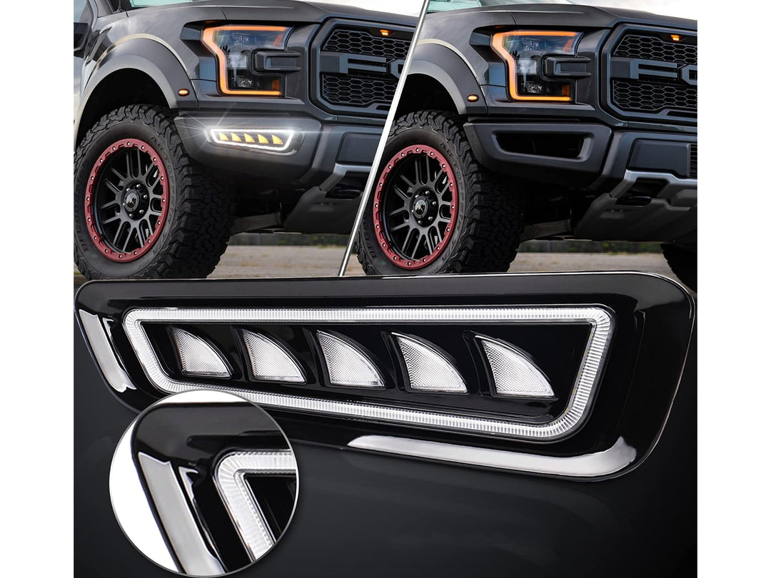 Exploradoras Led Drl Delanteras para Ford F-150 Raptor 2015-2020