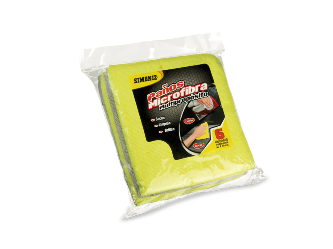 PAÑOS MICROFIBRA X 6 / SIMONIZ