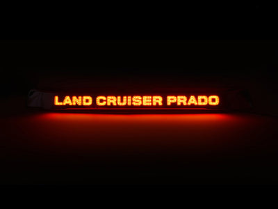Plaquero Trasero Cromado con Luz Led para Toyota Prado 2014-2017
