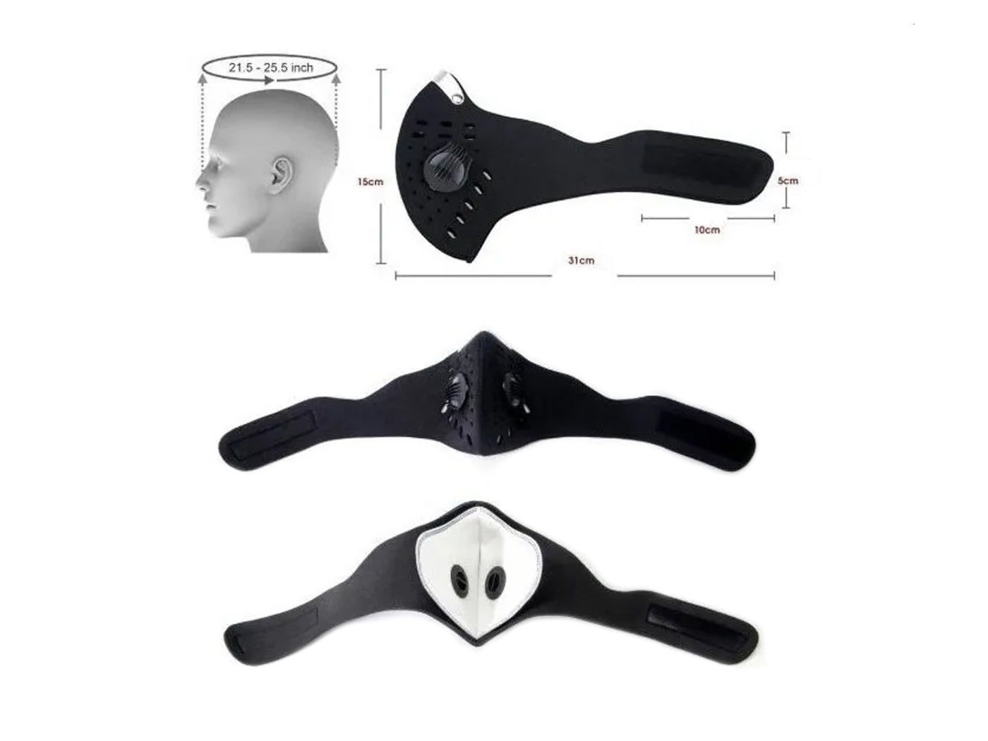 Tapabocas o Mascara de Antipolucion tipo Balaclava