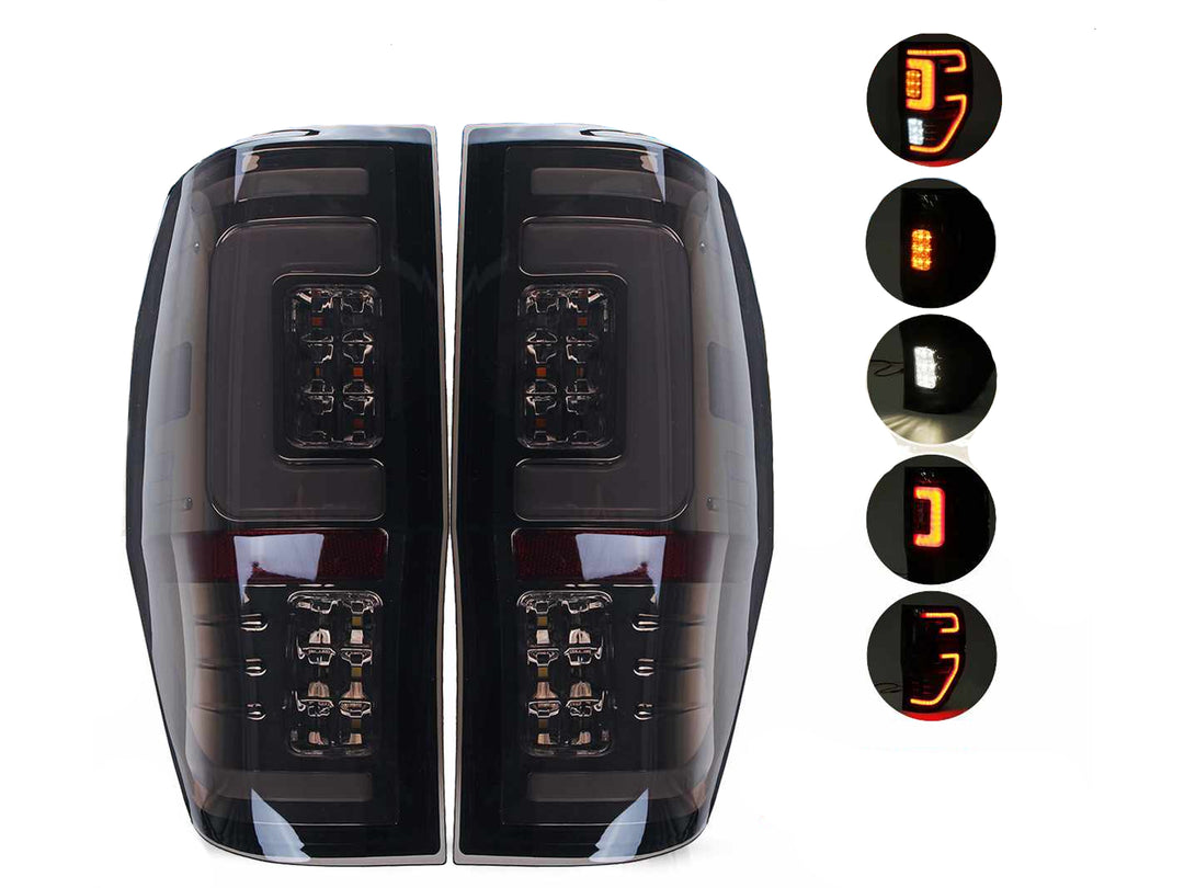 Stops de Led y Neon Smoke Tipo Raptor para Ford Ranger 2013-2023
