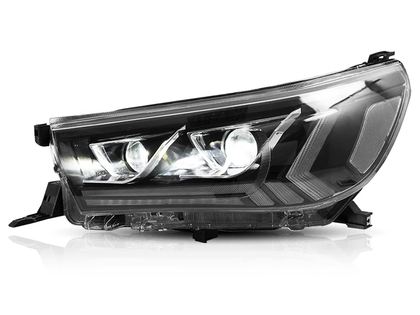 Farolas Led Drl Tipo Dubai Deluxe para Toyota Hilux 2017-2020