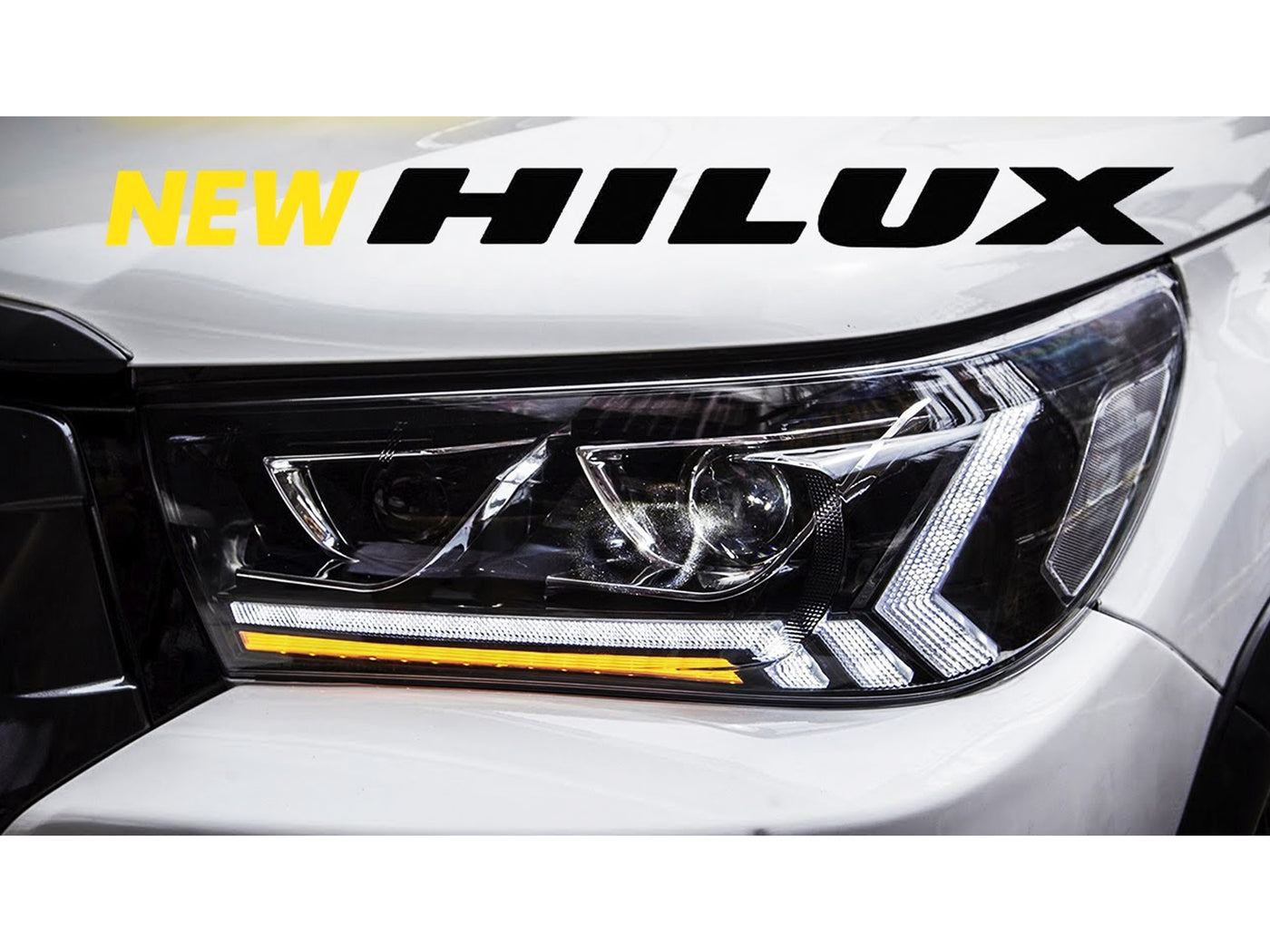 Farolas Led Drl Tipo Dubai Deluxe para Toyota Hilux 2017-2020