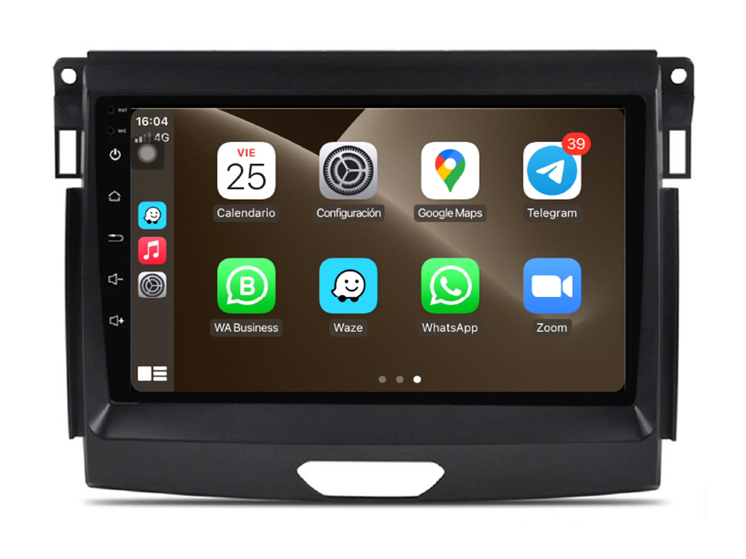 Radio Android 9" para Ford Ranger 2020-2023