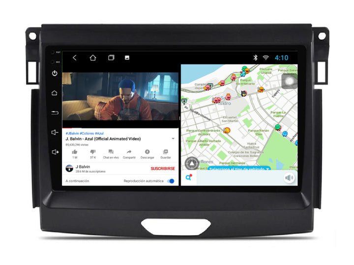 Radio Android 9" para Ford Ranger 2020-2023