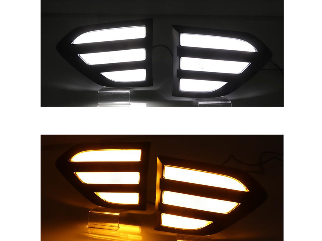 Branqueas Laterales Led Drl Tipo Raptor para Ford Ranger 2017-2023
