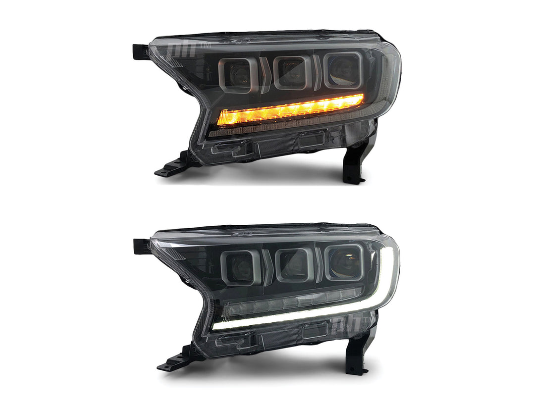 Farolas Led Drl Tipo Bugatti para Ford Ranger 2017-2023