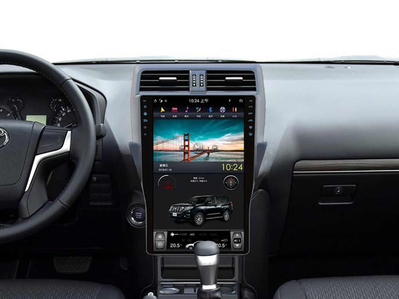 Radio Android 16" para Toyota Prado 2018-2024