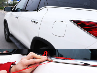 Lamevidrios Inferiores de Ventana Cromados para Toyota Fortuner 2017-2025