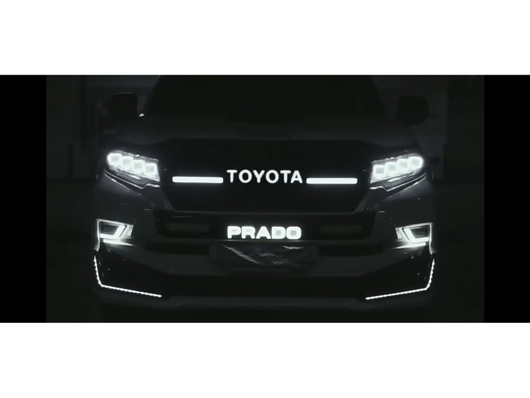 Persiana de Lujo Tipo GR Sport con Led Drl para Toyota Prado 2018-2024