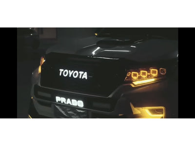 Persiana de Lujo Tipo GR Sport con Led Drl para Toyota Prado 2018-2024