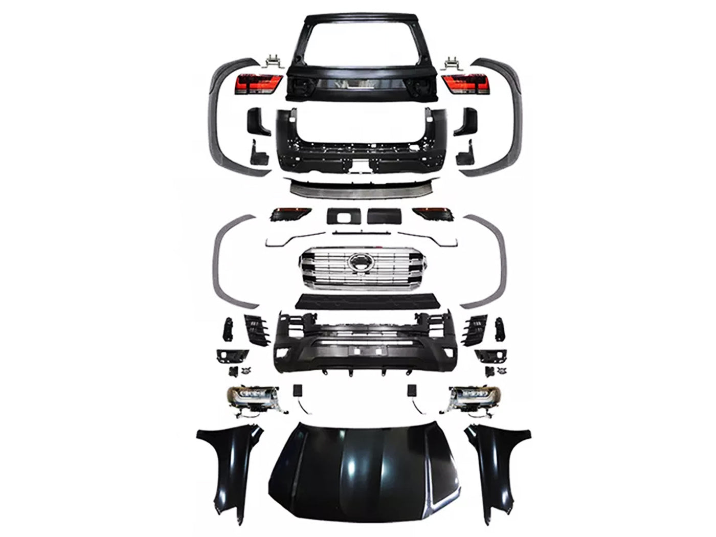 Body Kit Conversión de Toyota Sahara Lc200 2008-2021 a Lc300 2024