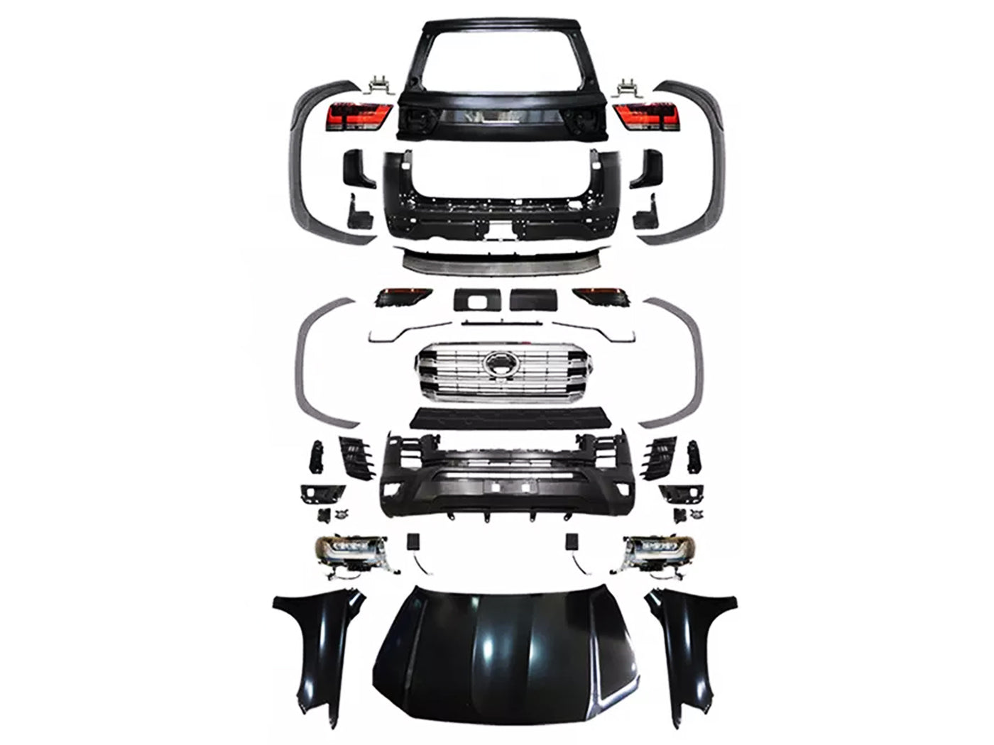 Body Kit Conversión de Toyota Sahara Lc200 2008-2021 a Lc300 2024