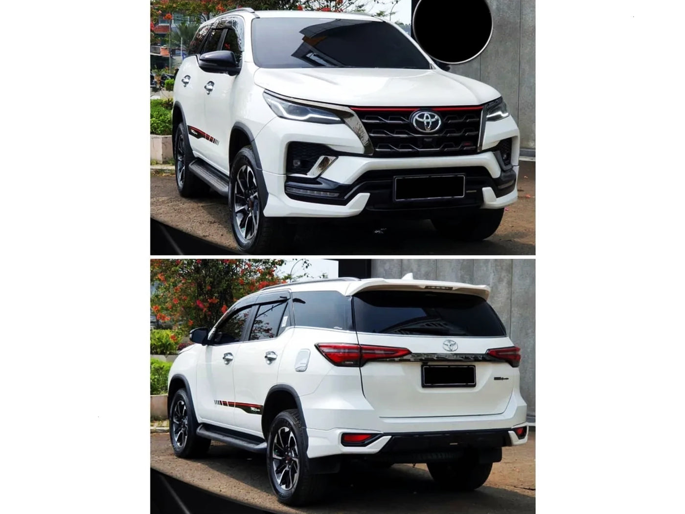 Body Kit Inferior TRD para Toyota Fortuner 2021-2025