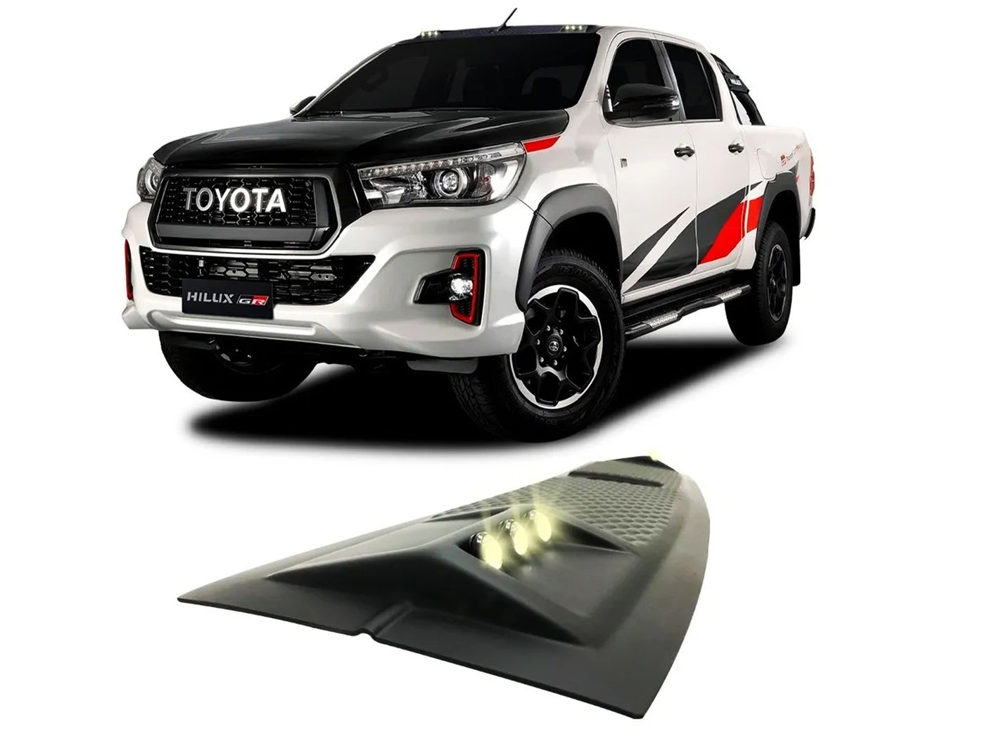 Panel de Techo Led Drl en Abs para Toyota Hilux 2017-2025