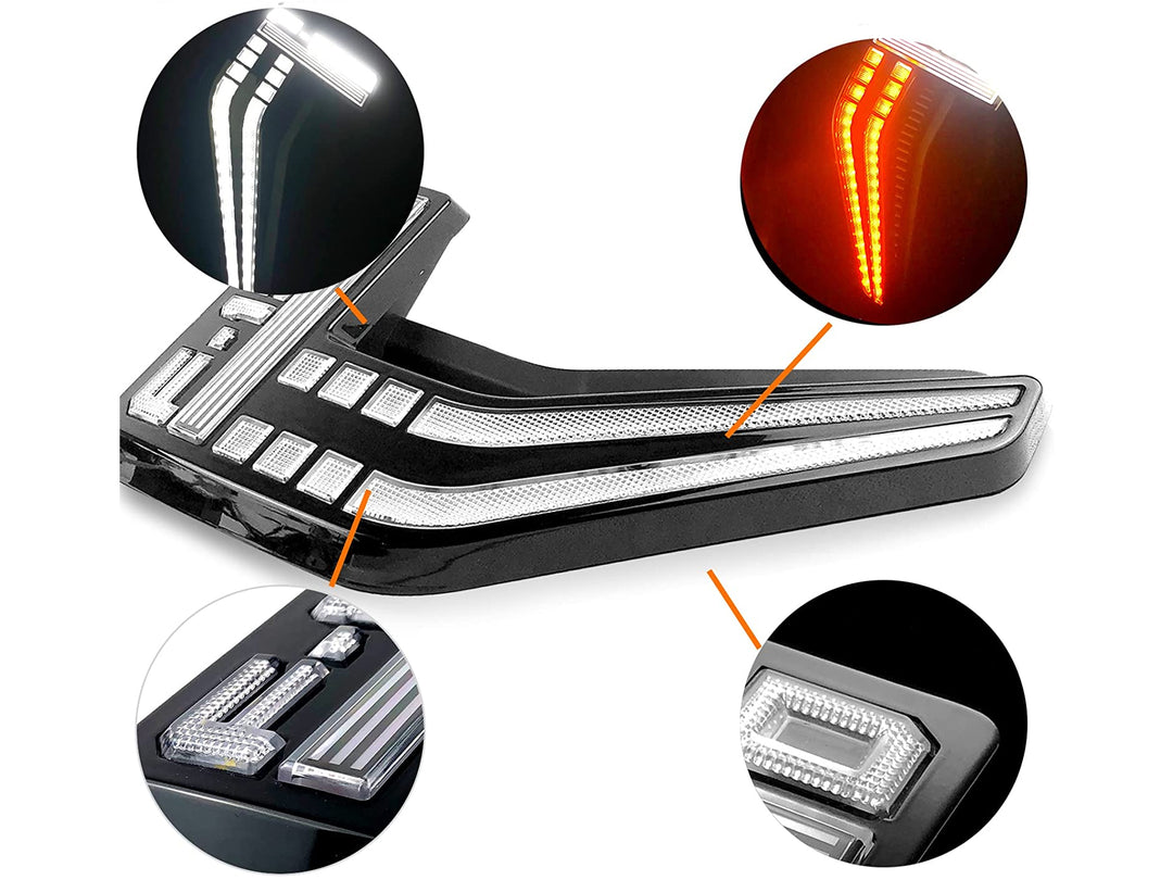 Branqueas Laterales Led Drl Tipo Raptor para Ford F-150 2021-2023
