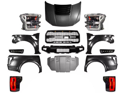 Body Kit de Conversion para Ford Ranger 2013-2023 a F-150 Raptor