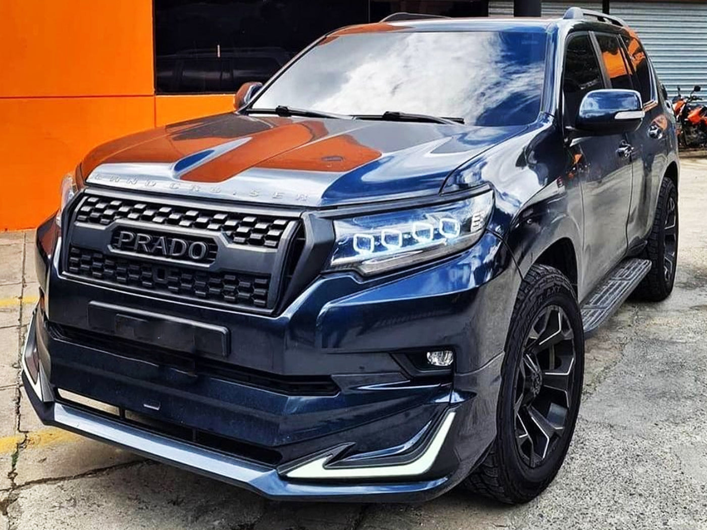 Farolas Led Drl Tipo Bugatti para Toyota Prado 2018-2024